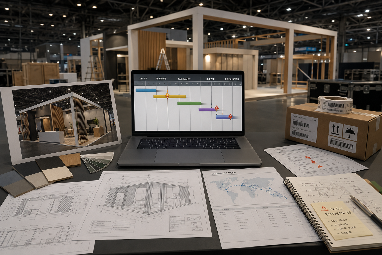 planning a trade show booth with risk mitigation